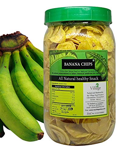 My Village Banana Chips / Thin Crunchy Slices / Kerala Banana Chips in Pure...