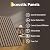 6-Pack 3D Wood Acoustic Wall Panels, 23.6x23.6 Inch, Sound Absorbing Tiles for Noise Reduction - Decorative Wall Covering for Home Theater, Studio, Office, Bedroom & Living Room Decor (23.2 Sq