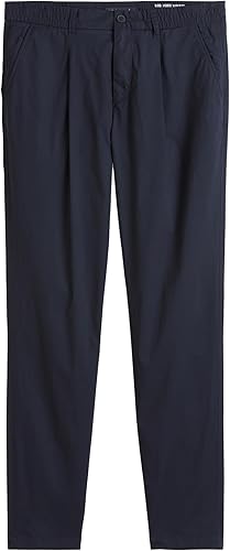 Marc OߴPolo Pantalón de tela elástico Hombre Tapered Fit, Azul (Dark Navy), W38/