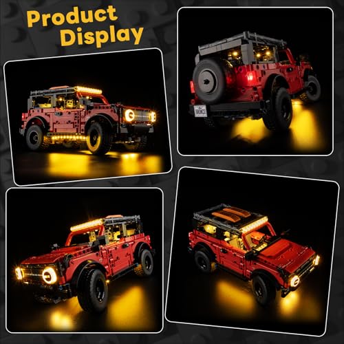 Kit de luces para Lego Ford Bronco 42213 Kyglaring version tactil con atenuador regulable 5