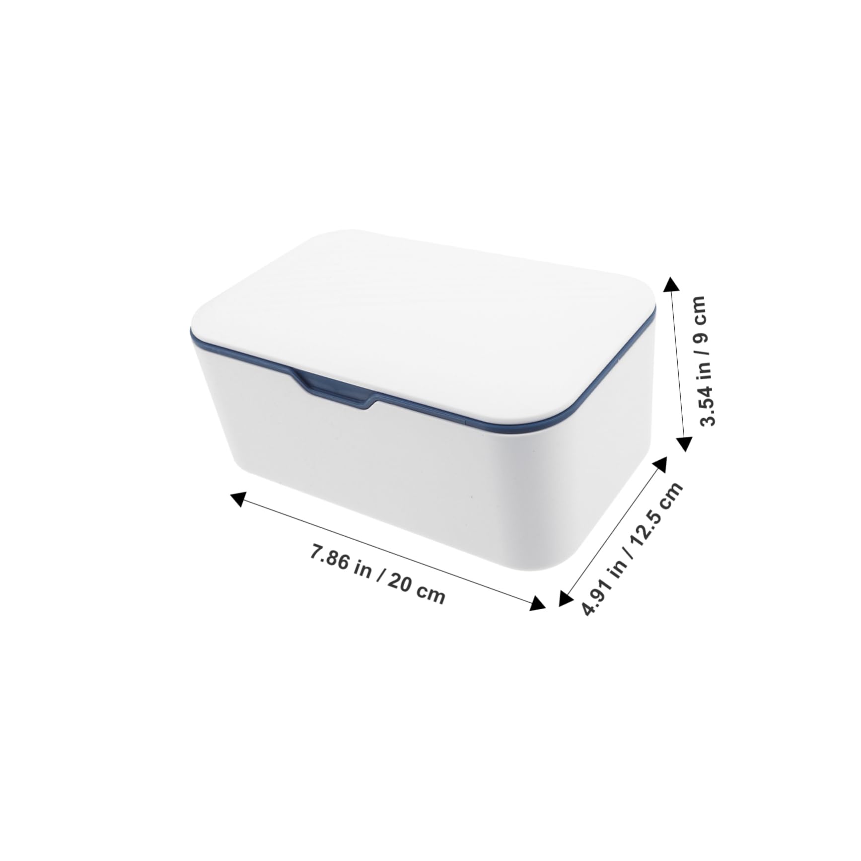 Dispensador de Toallitas Portátil Azul de Plástico, 2 Unidades
