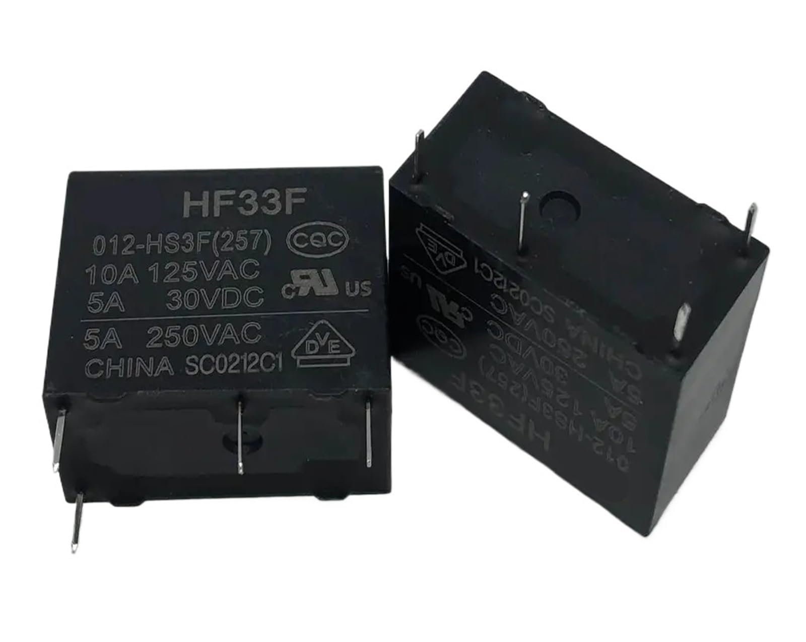 YZWRWRMKTB 1pc HF33F 012-HS3F(257) (33FA-5V/12V/24V-5A) Relay 4pins