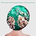 Satin Bonnet Silk Bonnet Hair Bonnet for Sleeping- 4 Pack Sleep Bonnets for Women with Wide Elastic Band for Curly Hair Braids