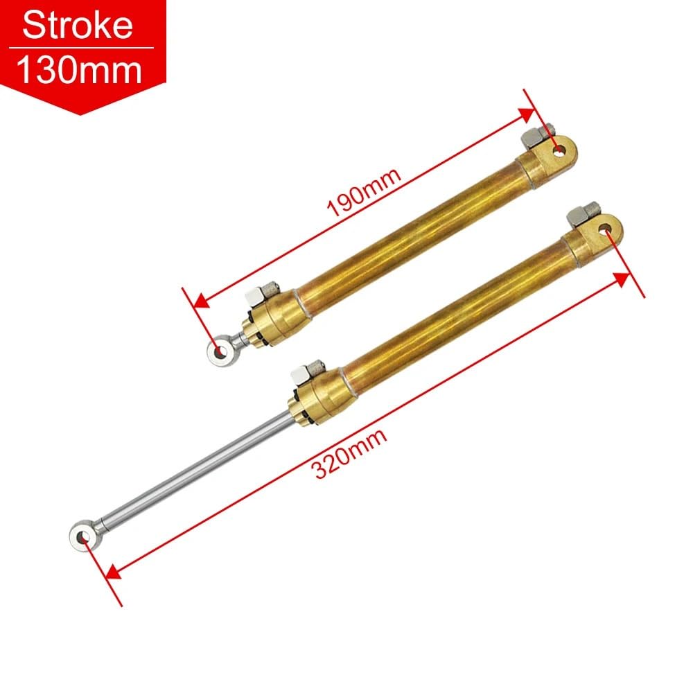 Cylinder hydrauliczny RC w całości z metalu o skoku od 50 mm do 170 skali 1/14