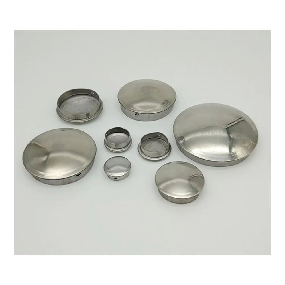 Tapón De Tubo De Acero Inoxidable 304, Tapa De Sellado Rápido, Tapón De Tubo Redondo, Accesorios De Tubería, Plata, 10 Piezas(External 32mm)