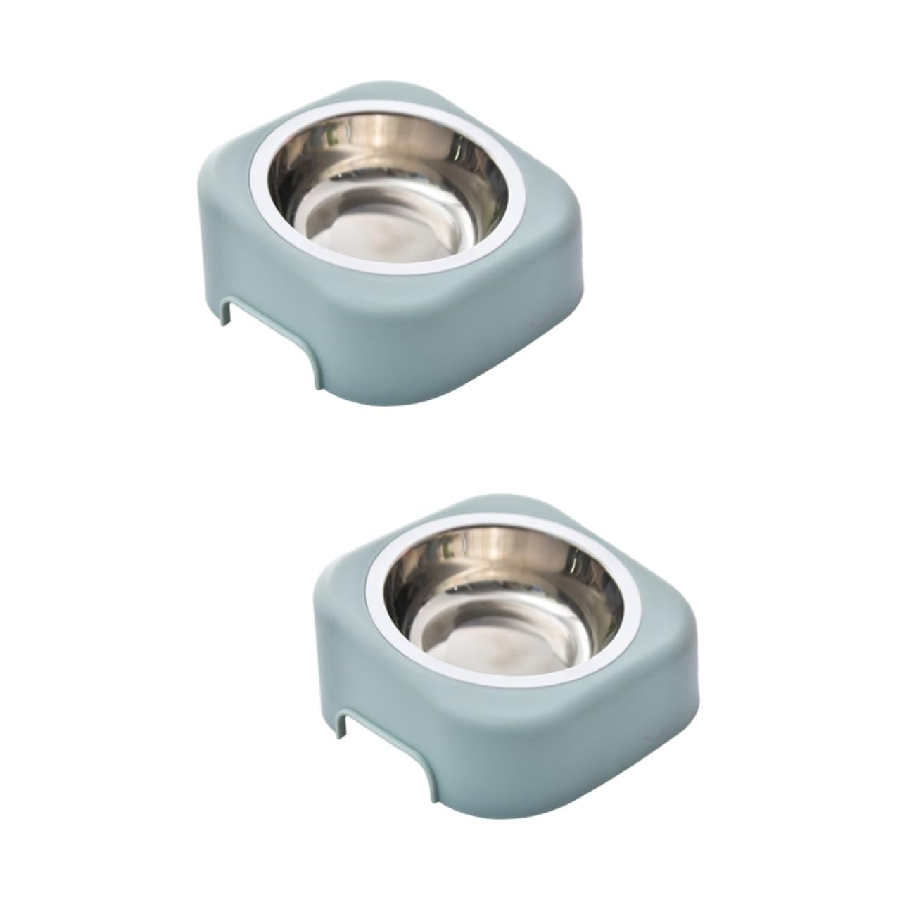 Sosoport 2sets Ciotola Per Animali Con Base Alta e Protezione Per Collo Ciotola Ceramica Antiscivolo Per Cani e Gatti Design e Facile Da Usare
