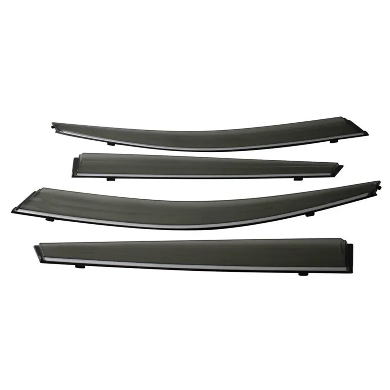 Deflector Viento ventanilla Protector De Ventana para Groove para Baojun 510, 2017, 2018, 2019, 2020, 2021, Visera para Coche, contra La Lluvia, Parasol(Chrome Strip-Carbon)