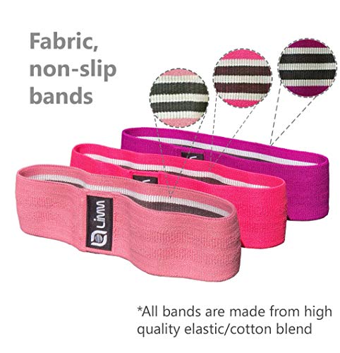 Limm Booty Resistance Bands For Working Out - Bundle Of Limm Resistance Bands Exercise Loops (Set Of 5, 12-Inch Workout Bands) And Limm Booty Bands (Set Of 3 Cotton/Cloth Fabric Bands) #TOP5