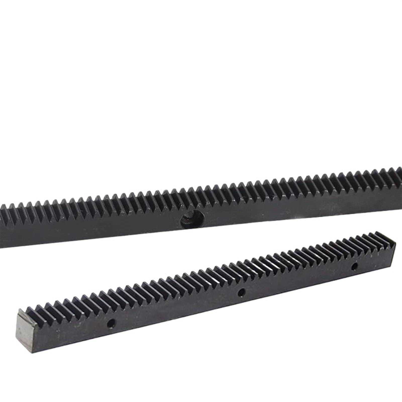 Bevel Gear Pinion Hardware Mechanical 1pcs 1/1.5/2 Mod Straight Hole Side Punching Drilling Spur Rack Hole Distance 100mm(1M 12x12x500mm)