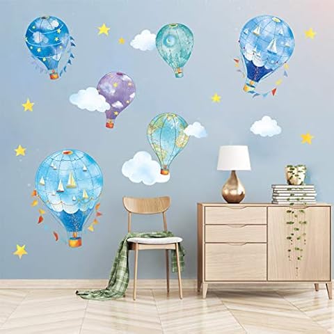 decalmile Pegatinas de Pared Globos Aerostáticos Cover