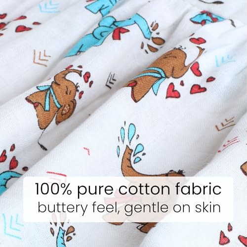 Image of The Boo Boo Club Unisex Organic Cotton Baby Jhabla|Pack of 4 Newborn Sleeveless Jabla|3 to 6 Months Infant Summer Wear|Soft&Breathable Muslin Fabric Easy Button Closure Regular Fit Vest,Multicolor