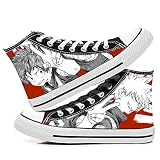 My Hero Academia Chaussures décontractées en toile avec impression anime, chaussures à lacets unisexes, tendance, respirantes, confortables, Type 8, 39 EU