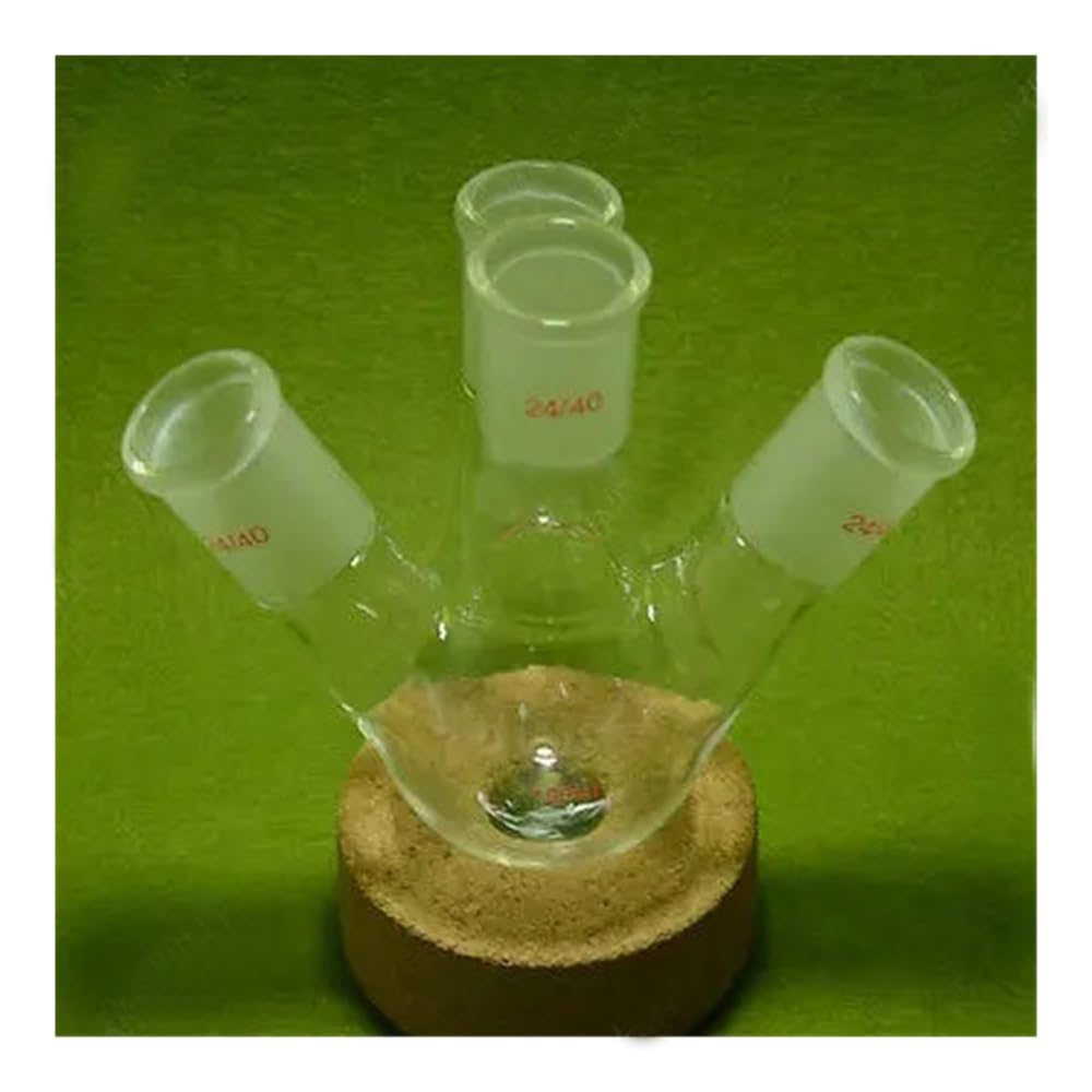 Ballon à fond rond 4 cols de 100 ml, joint 24/40, paroi épaisse, ballon en verrerie laboratoire Équipements de laboratoire