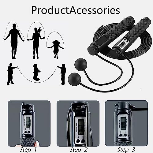 Senshuomy Skipping Rope with Counter,Digital Speed Jump Rope,LCD Display - Image 2