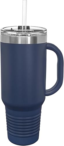 Vista 114 de LaserGram 15oz Vacuum Insulated Coffee Mug, Ankh, Personalized Engraving Included (Orange)