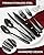 Hammered Black Silverware Set, EUIRIO 48-Piece Flatware Set for 8, Heavy Duty Stainless Steel Cutlery Set, Food-Grade Utensil Sets Includes Spoons Forks and Knives, Mirror Finish Dishwasher Safe