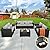 Rattaner 5-Piece Patio Furniture Sofa Set Outdoor Wicker Sectional Couch with Storage Table Non-Slip Cushions Furniture Covers, Grey