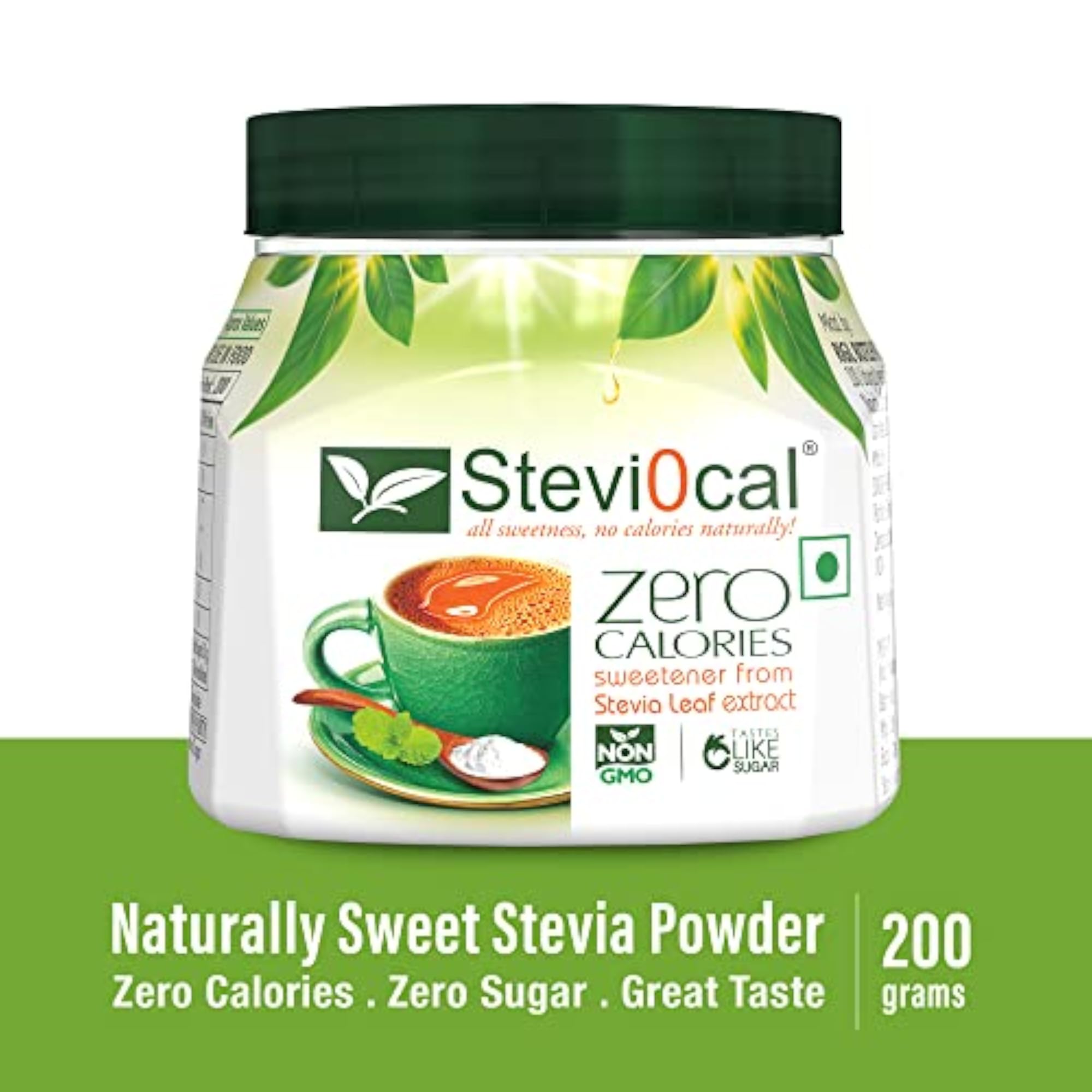Stevia Sweetener Powder, 200 gm Jar