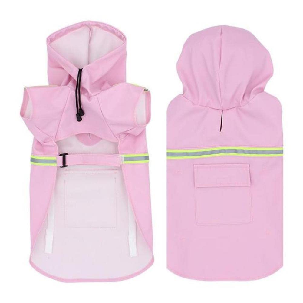 Manteau pour chiens combinaison imperméable gros chiens UKKO rose S veste pluie