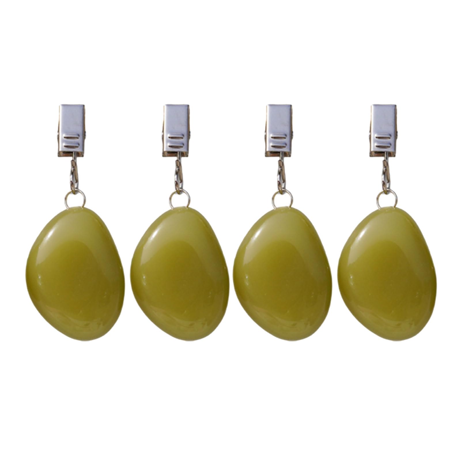 Kaeltsyn 4Pcs Agates Rock Tablecloth Clips Perfect for Securing Curtains and Table Linens Cover Fasteners Strong Clamps