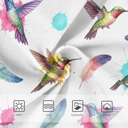 Joisal Toddler Girls Underwear 2t Cotton Little Girl Panties Funny Underpants Briefs Colorful Birds Watercolor3
