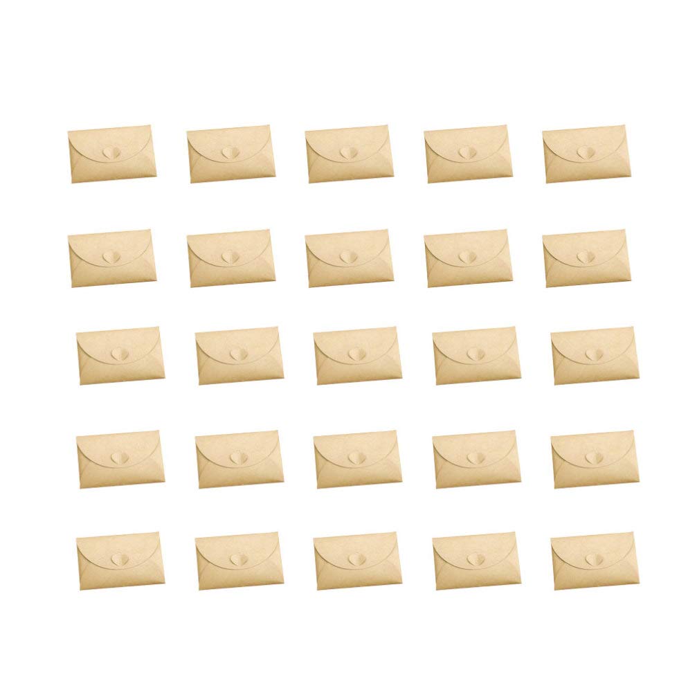 100 Sobres De Papel Kraft Soporte De Papelería Para Postales Tarjetas De Visita