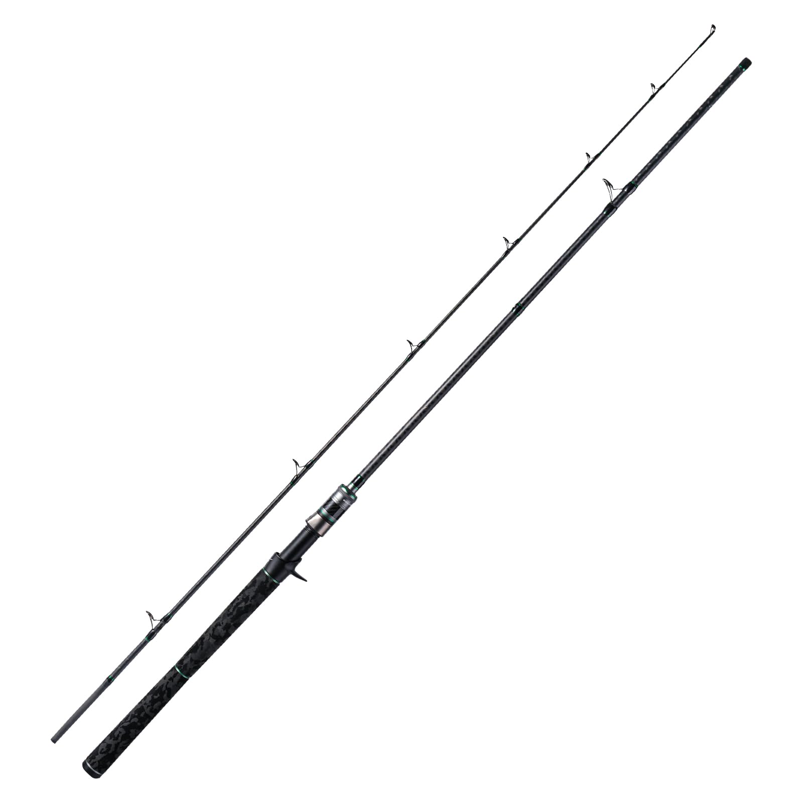 HANDING Sin Dorei Musky Fishing Rod, Seaguide RA Guide Rings, 2PCS Heavy Duty Spinning and Casting Rod, 30 Ton+24 Ton Carbon Fiber, Freshwater or Saltwater Heavy Fishing Rod for Pike, Musky, Catfish