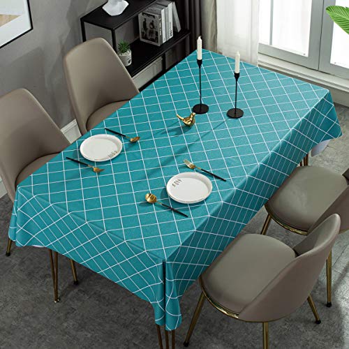 Nappe de table lavable pour protéger des taches PVC rectangle 140x240