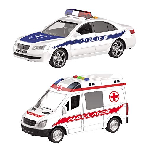 Mondo 51175 Motoren-Reibungssicherheit Sortiment-Macchinine Con retrocarica frizione Pull Back per Bambini Security Assortment Friction Vechiles, Giallorossoverde