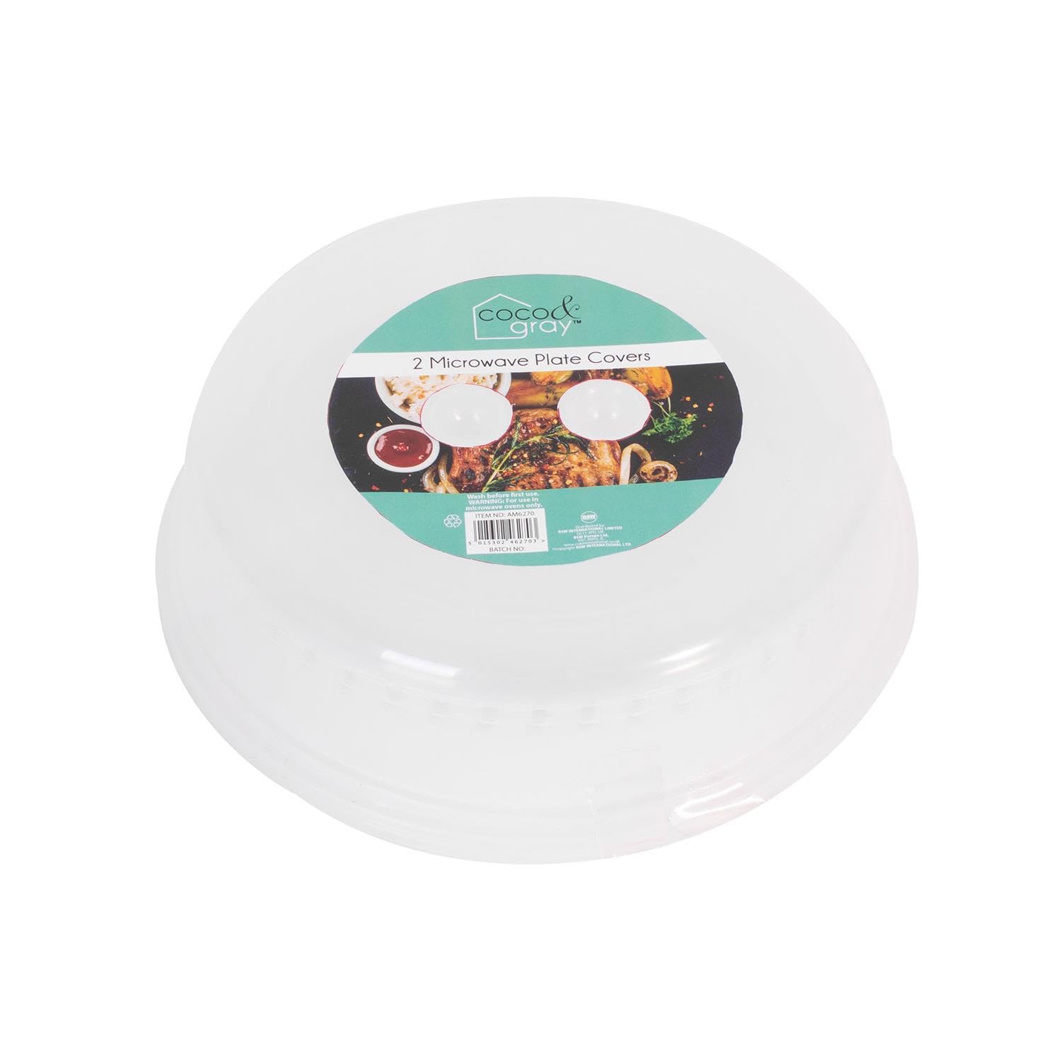 YöL Set Of Two Ventilated Microwave Plate Covers Kitchen Accessories Reusable Plastic Lid Food Cover