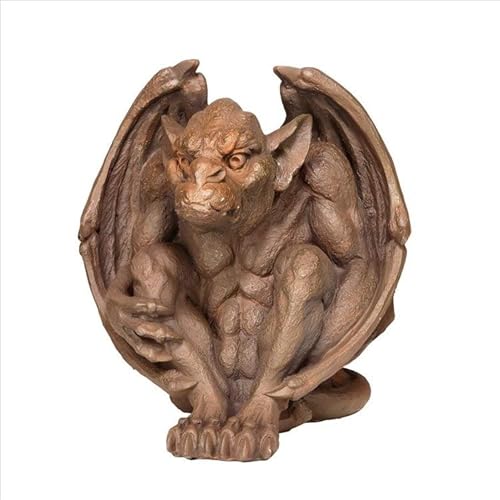 Design Toscano Je11209101 Balthazar's Watch Gargoyle Gothic Decor Statue, 10 Inch, Aged Stone #TOP1