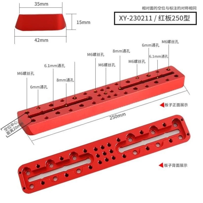 Accesorios para telescopios astronómicos con ranura larga anodizada 2
