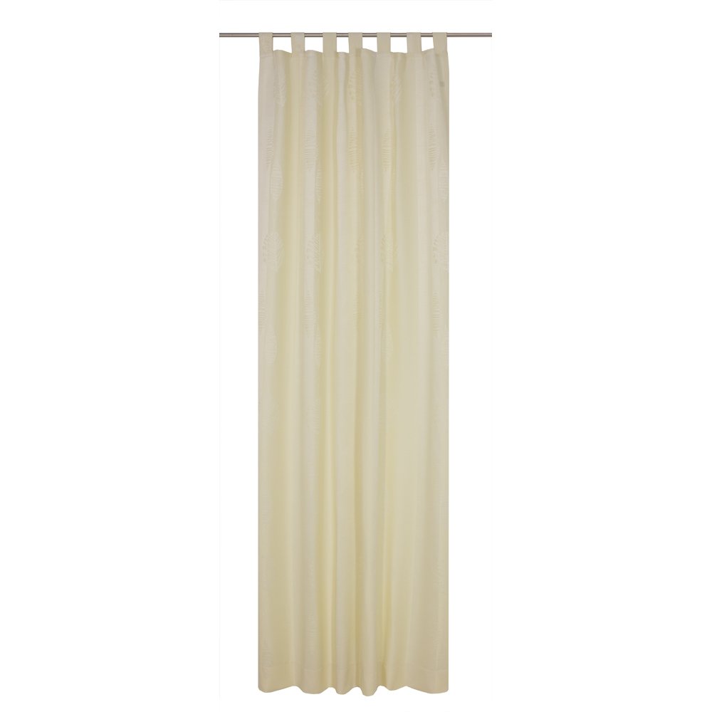 Wirth Fertigschal Ilsenburg mit Schlaufen, Polyacryl, Creme, 245 x 135 cm