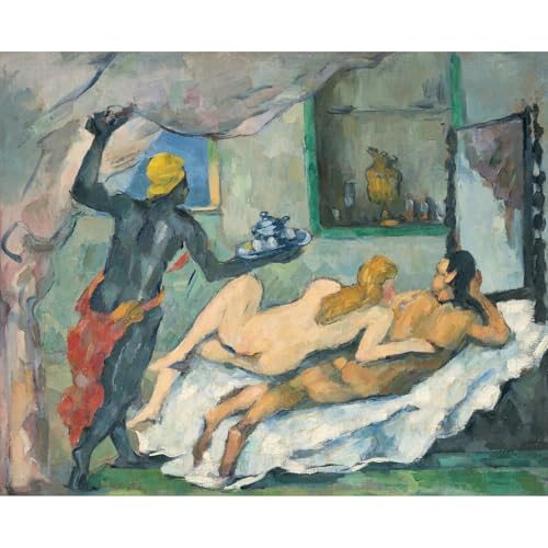 Cézanne Après-midi à Naples sur toile, une excellente idée cadeau art 76x101 cm