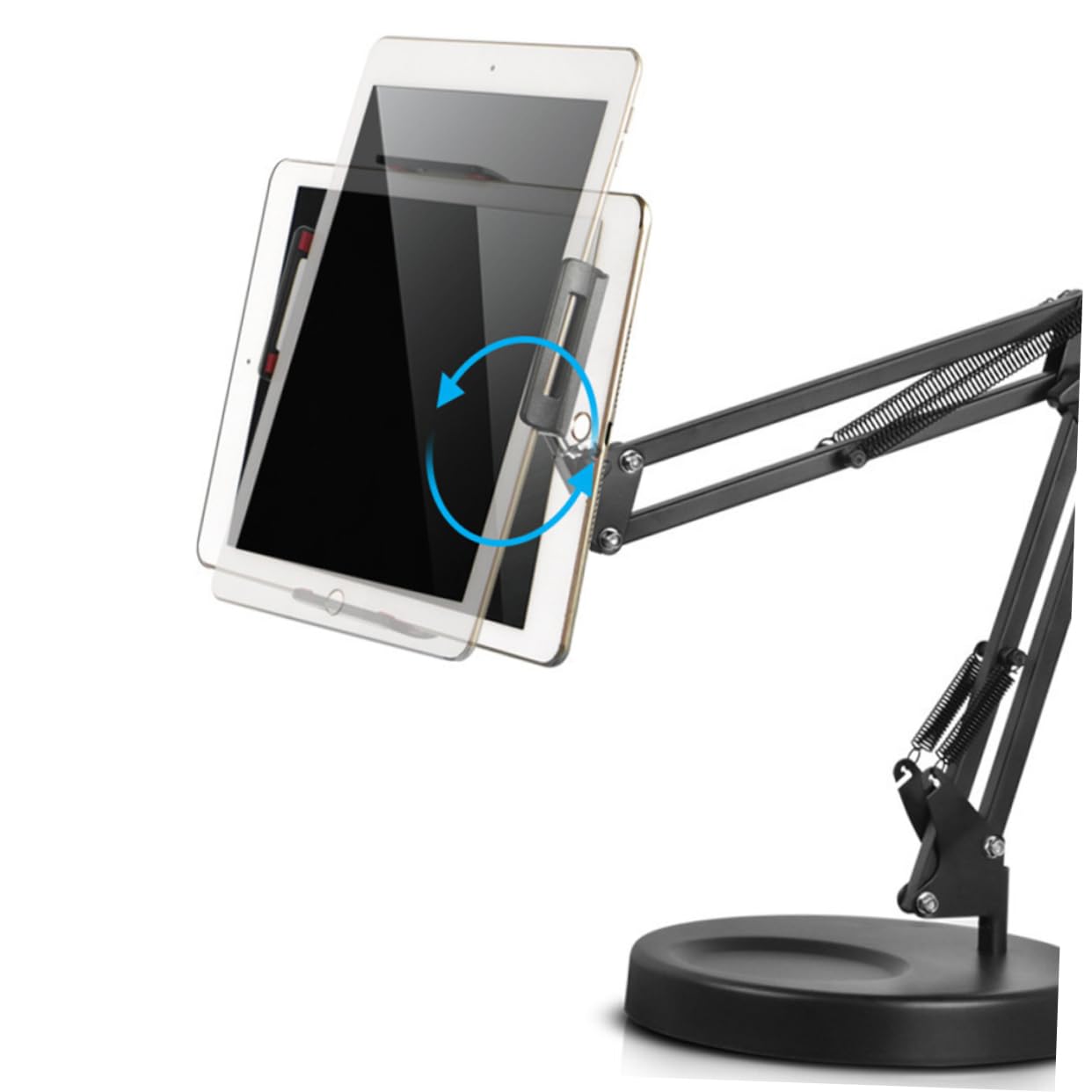 Angoily Soporte para Teléfono Móvil de Metal con Clip Soporte de Brazo de Suspensión para Escritorio para Uso Oficina y Hogar Compatible con Teléfono y Tableta