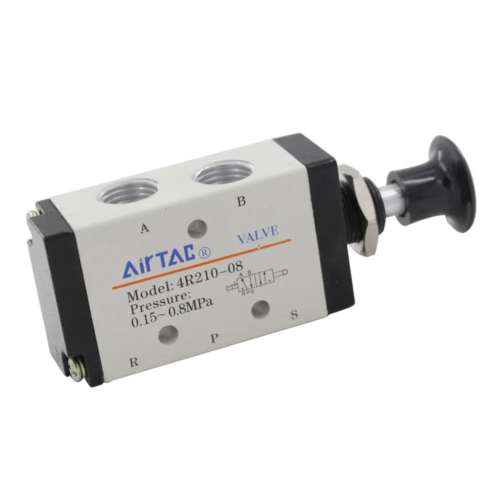 4R210-08 Valvola di regolazione pneumatica manuale pneumatica del porto 2 di posizione dell'elettrovalvola a solenoide pneumatica 1/4" PT della valvola 5 dell'aria azionata 5