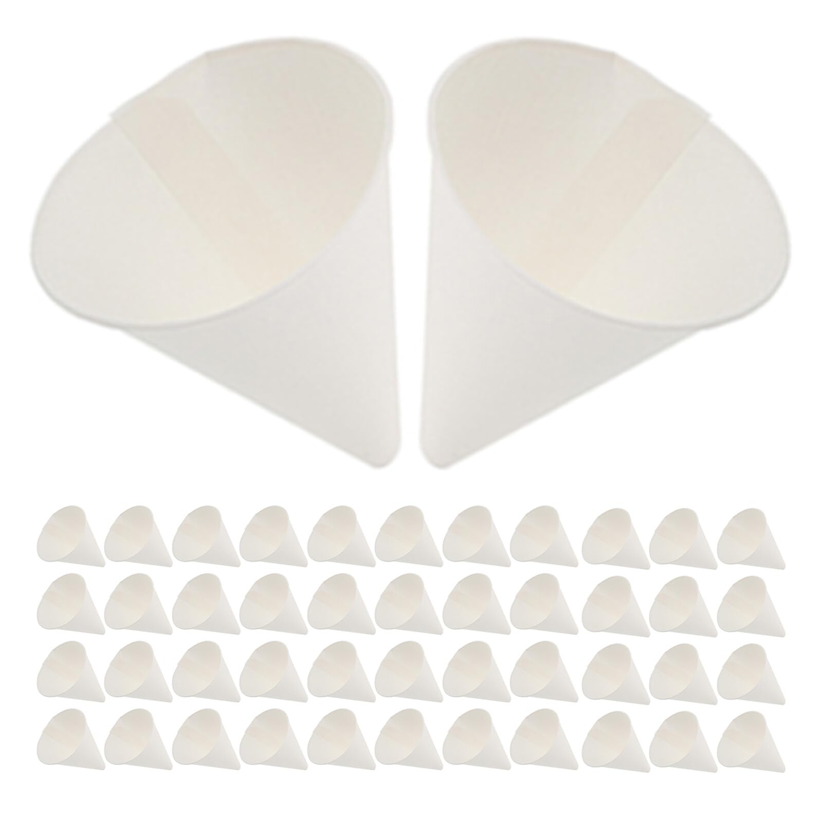 Amosfun 150 Piezas Embudo de Aceite Desechable de Papel Unidades para Cambio de Aceite de Coche para Repostar y Trasvase de Líquidos el Taller o Cocina