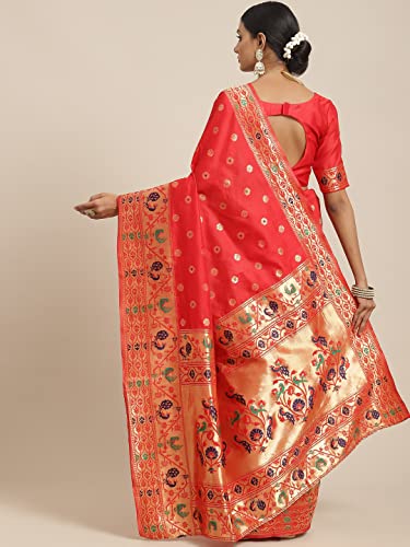 Image of AKHILAM Women's Embellished Sequins Georgette Saree With Unstitched Blouse Piece (PRAMID106 VP Parent)