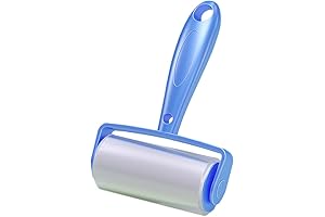 Upgraded Reusable Gel Sticky Picker Roller with Brush - Blue