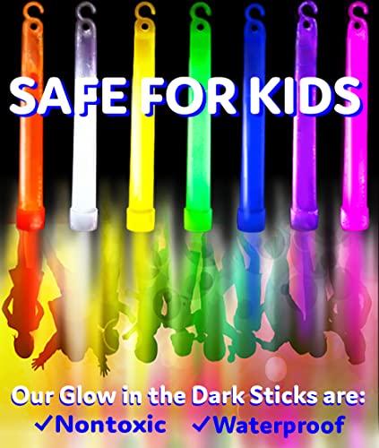 Partysticks BFO8 Glow Sticks Party Supplies For Kids And Adults (25Pk Assorted) - 6 Inch Bulk Glow Light Up Sticks Party Favors, Glow In The Dark Party Decorations, Waterproof Nontoxic Glow Necklaces thumb #2