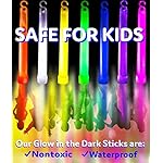PartySticks Glow Sticks Party Supplies for Kids and Adults (25pk Assorted) - 6 Inch Bulk Glow Light Up Sticks Party Favors, Glow in the Dark Party Decorations, Waterproof Nontoxic Glow Necklaces - Image 3