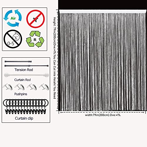 Rideau fils blanc 200x200 pour masquer un vis-à-vis de fenêtre avec élégance