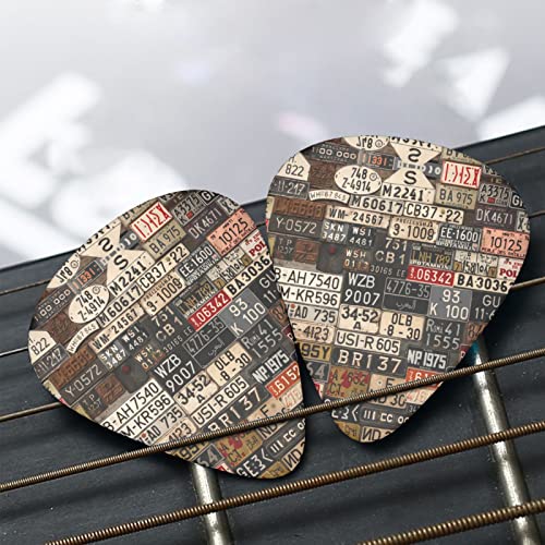 Ensemble de 12 médiators de guitare pour plaque d’immatriculation ancienne pour guitare acoustique, guitare électrique… - Les Beatles, Paul McCartney, John Lennon, RIngo Starr, George Harrison Ensemble de 12 médiators de guitare pour plaque d'immatriculation ancienne pour guitare acoustique, guitare électrique… – Image 8