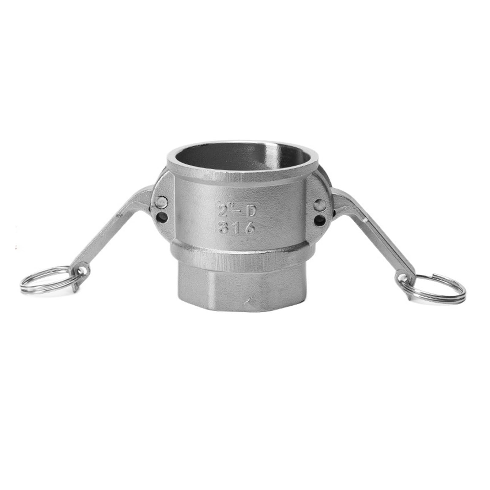 304 Stainless Steel Quick Coupling D-Type Threaded Wrench Type Union Inner Wire high-Pressure Internal Thread Direct snap Type(DN25)