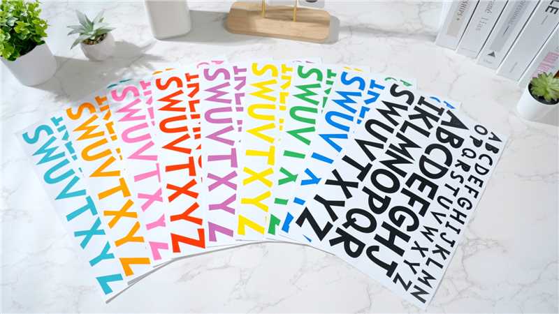 White Letter Stickers Aazon.co: TaoBary 544 Pcs 2 Inch 16 Sheets Large ...