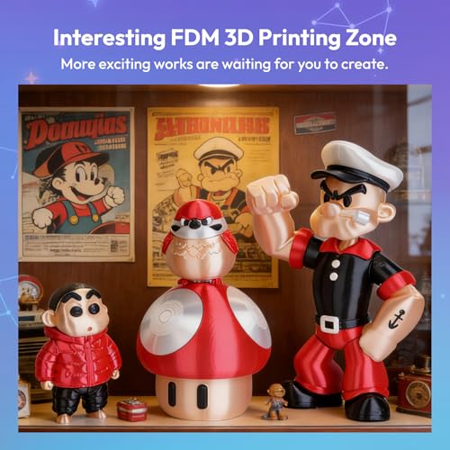 Image of AMOLEN Silk PLA 3D Printer Filament 1.75mm 200g x 4 Spools Bundle, Exclusive Skin /Red /Black /White High Gloss Metallic PLA for Anime Classic Game Hero, Dimensional Accuracy + /- 0.02mm