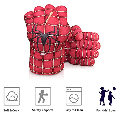Spider Hero Gloves for Kids, Spider Fists Hand Smash Gloves, Ideal for Cosplay, Halloween, Christmas, Birthday Gift (B)2