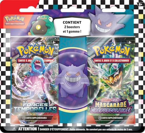 Coffret Blister Pokémon pour la Rentrée des Classes avec Boosters et Gomme Neuf - vue 4