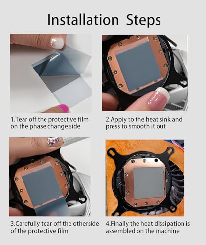 Image of 50 * 31 * 0.25mm Ptm 7950 Phase Change Thermal Conductive Sheet, Ptm7950, Thermal Pad for Laptop for CPU, Gpu, Ssd, Etc