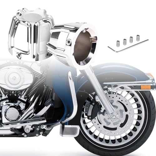 Hutexico Motorcycle CNC Aluminum Front Axle Nut Cover Cap Bolt Caps Decoration for Harley Touring Electra Glide Street Glide Road King Road Glide and Trike Models 2008-2024 Accessories